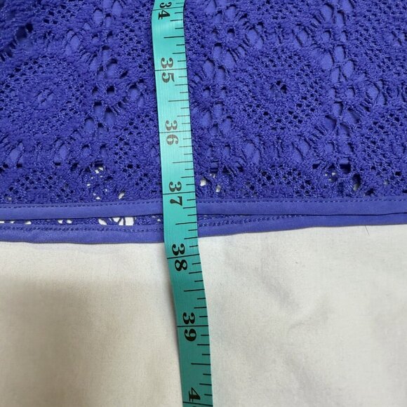 Lilly Pulitzer Topanga Dress Iris Blue Breakers Crochet Lace XL NWOT - Picture 13 of 14